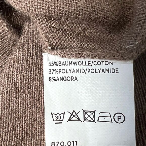 Avant Premier Knit Cardigan V-Neck Basic Classic Button 8% Angora 55% Cotton - Picture 10 of 14